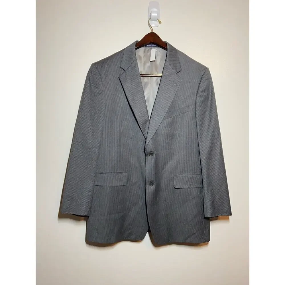 Daniel Cremieux Loro Piana Blazer Suit Jacket Two-Button Front Notch Gray 42R